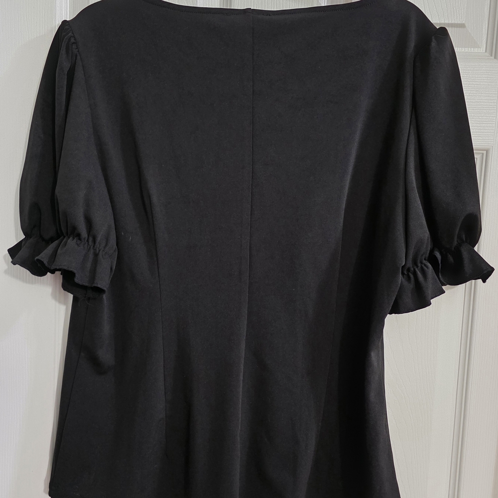 Scarlet Darkness Women's Renaissance Shirt Puff Sleeve Square Neck Peasant Top - Picture 3 of 5
